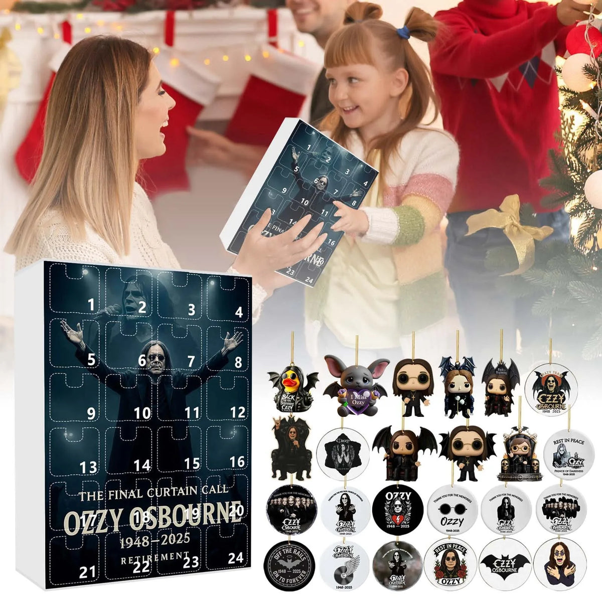 Rockmuziek Adventskalender met 24 Verrassingen voor Muziekfans Verzamelaars Rockliefhebbers Cadeau 2025 | Sulvida