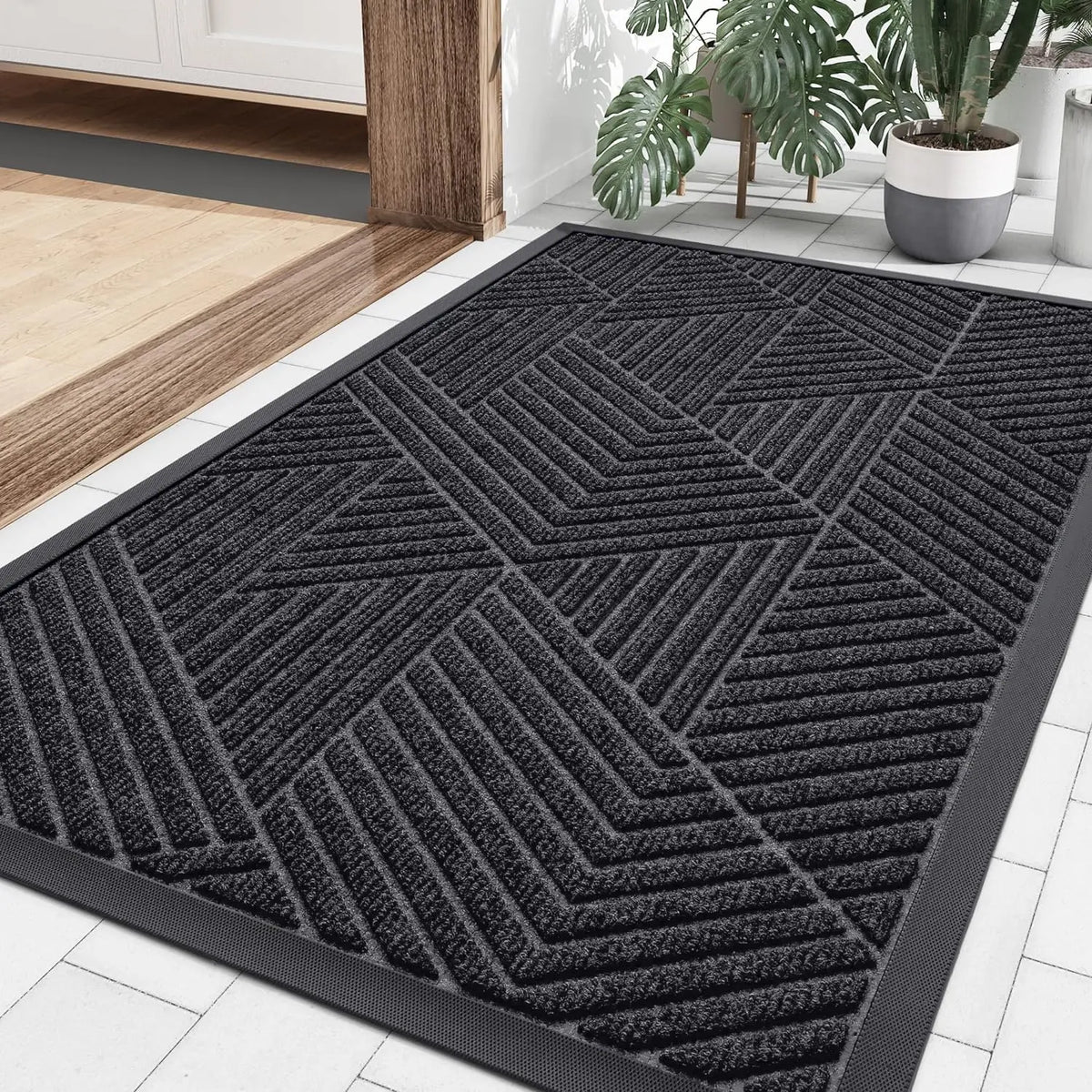 Antislip Deurmat Absorberend Laag Profiel Indoor Outdoor Entree Tapijt Vuil Vocht Opvangmat Huis Hal Woning | Sulvida