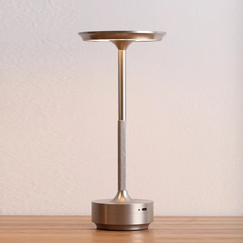 Draadloze Design Tafellamp met Touch Bediening Dimbaar LED Verlichting 5W Aluminium Lamp Sfeerlicht Woonkamer | Sulvida