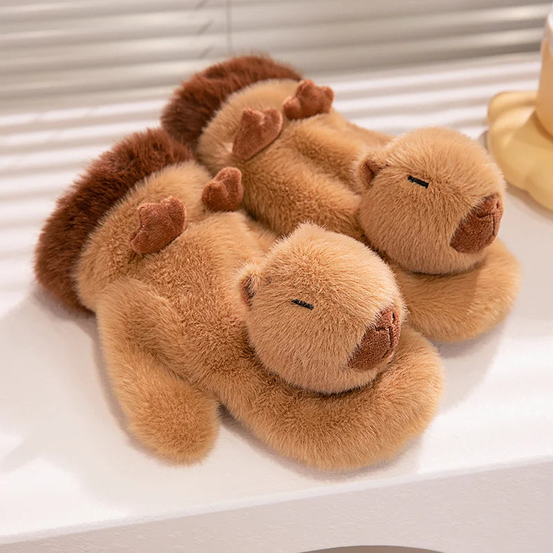 Zachte pluche dieren handschoenen met cartoon-print warm comfortabel voor kinderen winter handjes beschermen | Sulvida