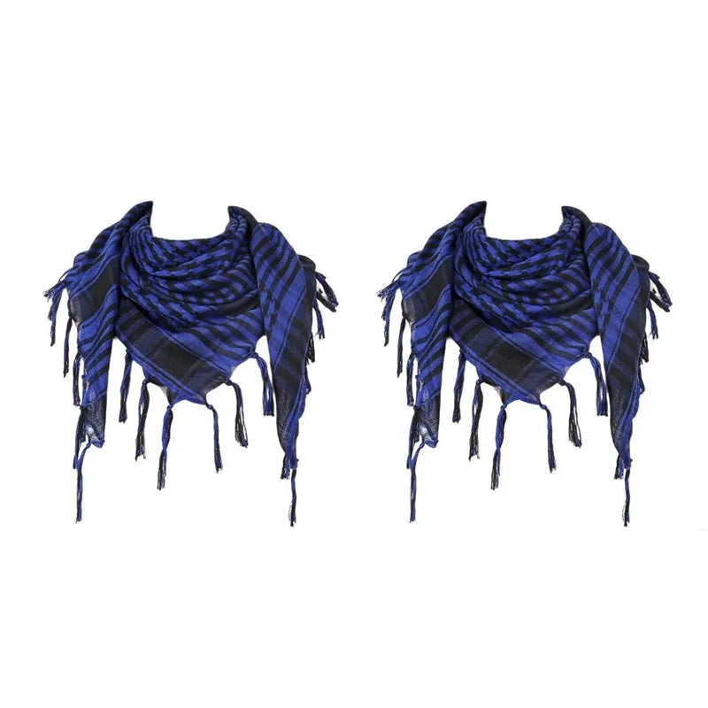 Tactische Shemagh Woestijnsjaal Geruit Katoen 100x100 cm Hoofddoek Hals Mannen Vrouwen Sport Outdoor | Sulvida