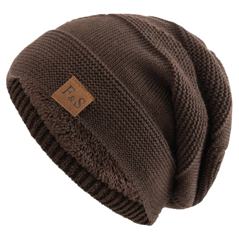 Gebreide Slouchy Wintermuts met Zachte Voering Unisex Beanie Hoofddeksel voor Koude Dagen Casual Stijl | Sulvida