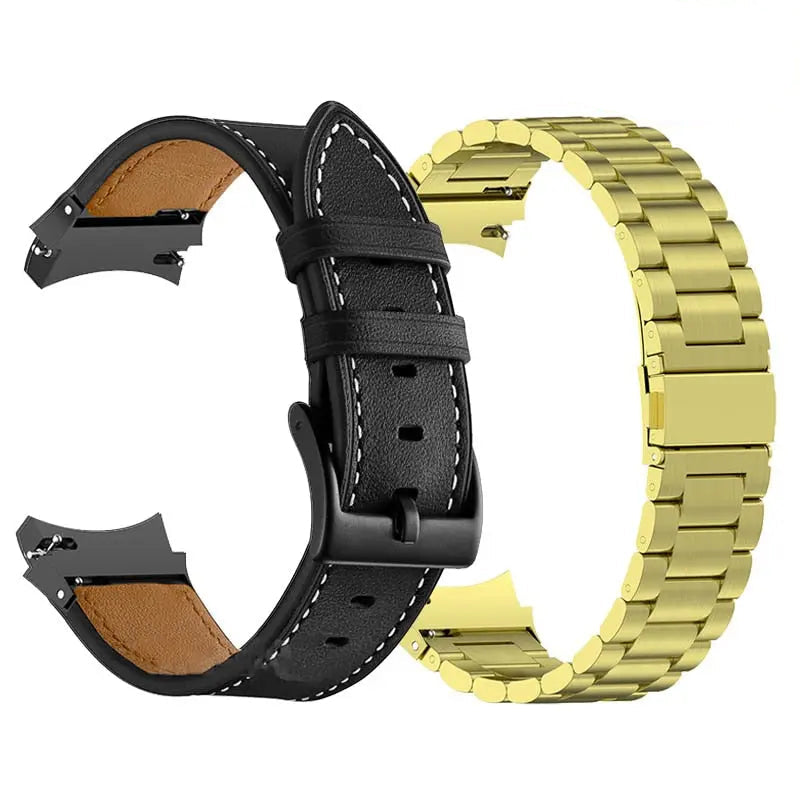 Bracelet de smartwatch en acier compatible avec Galaxy Watch 5 40mm 44mm et Watch 5 Pro 45mm, bracelet de montre élégant, accessoire | Sulvida