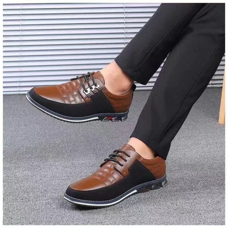 Leren Instappers Heren Klassiek Comfortabel Zakelijk Casual Schoeisel Elegante Herenschoenen Loafers | Sulvida