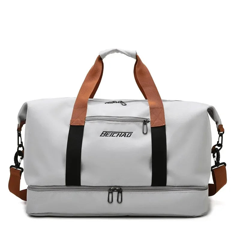 Multifunctionele Sporttas voor Dames 46×28×25cm Waterafstotend met Schoenenvak voor Fitness Gym Reizen | Sulvida