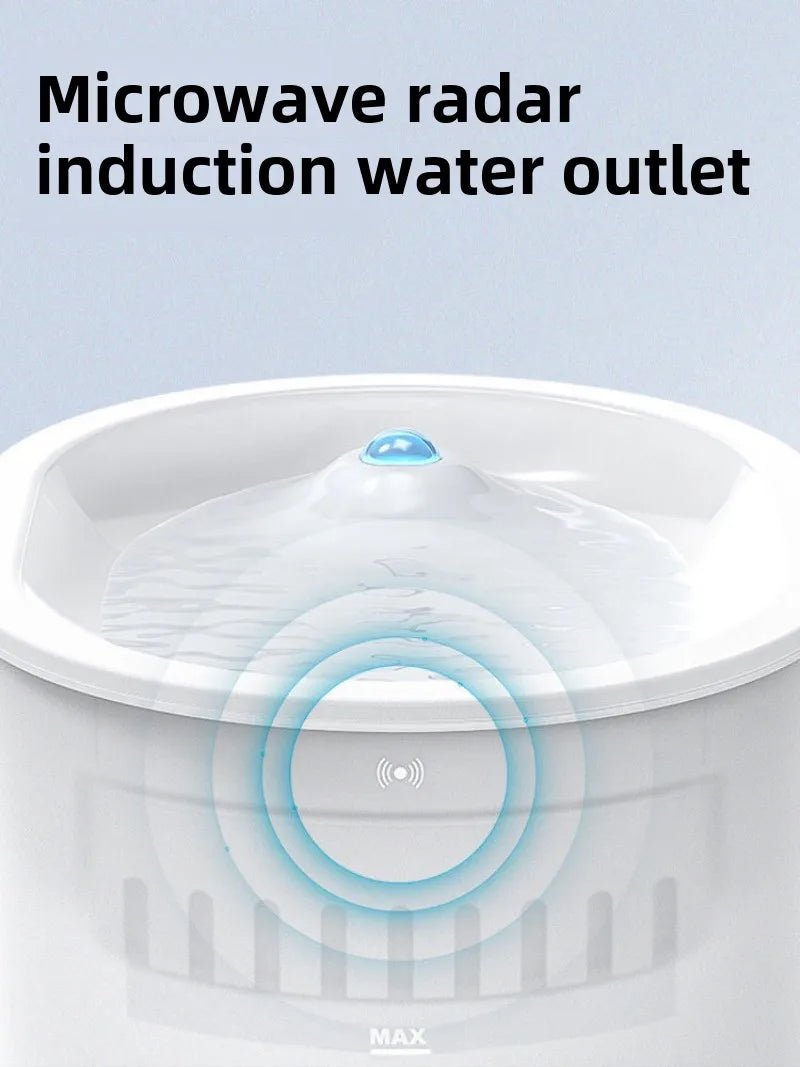 Automatische Drinkfontein voor Katten Oplaadbaar 1000 ml Sensor Water Huisdieren Meerdere Katten Stille Pomp | Sulvida