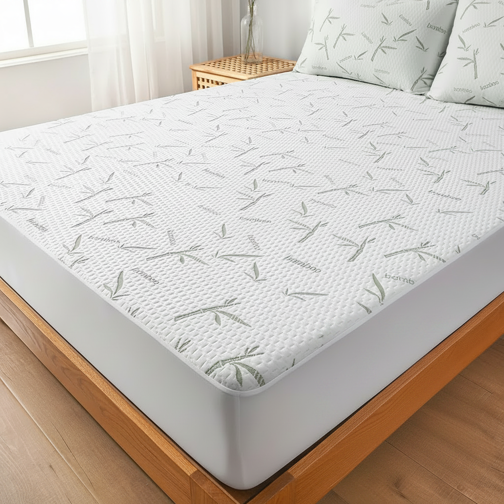 Bamboe Matrasbeschermer Ademend Zacht 90-200cm Verkoelend Hoeslaken Matrastopper voor Optimaal Slaapcomfort | Sulvida
