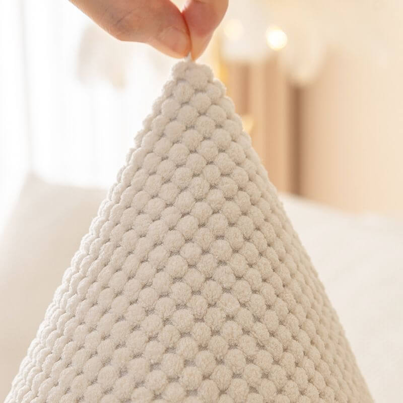 Bankhoes Pluche Anti-slip Beschermer Zithoezen Bank Effen Kleuren Wasbaar Modern Woonkamer Interieur Meubelbescherming | Sulvida
