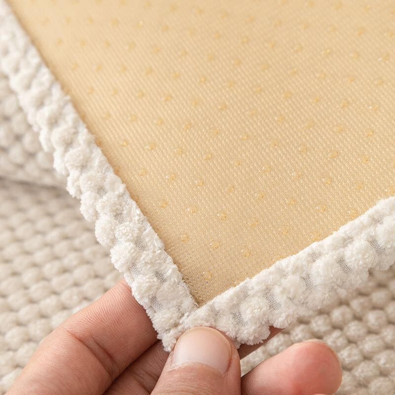 Bankhoes Pluche Anti-slip Beschermer Zithoezen Bank Effen Kleuren Wasbaar Modern Woonkamer Interieur Meubelbescherming | Sulvida