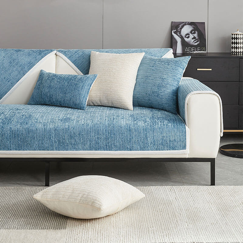 Antislip Chenille Bankhoes Waterafstotend Meubelbeschermer Wasbaar Bank Bescherming Huisdieren Kinderen | Sulvida