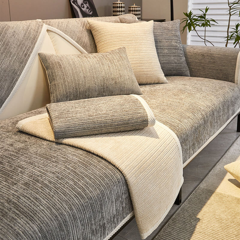 Antislip Chenille Bankhoes Waterafstotend Meubelbeschermer Wasbaar Bank Bescherming Huisdieren Kinderen | Sulvida