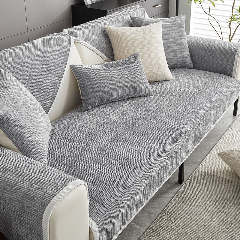 Antislip Chenille Bankhoes Waterafstotend Meubelbeschermer Wasbaar Bank Bescherming Huisdieren Kinderen | Sulvida
