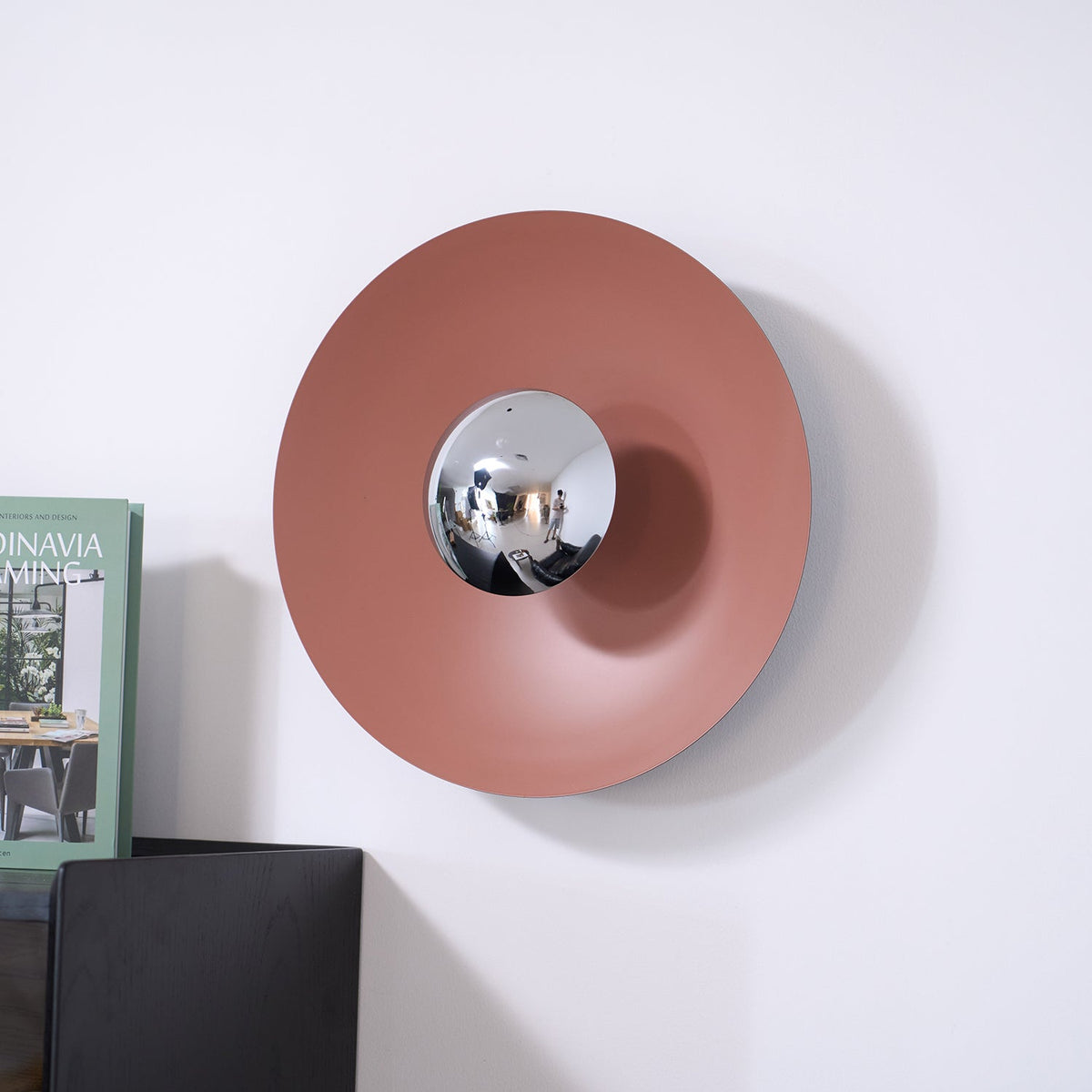 Moderne wandlamp eclips met LED verlichting voor woonkamer slaapkamer hal minimalistisch design rond metaal | Sulvida