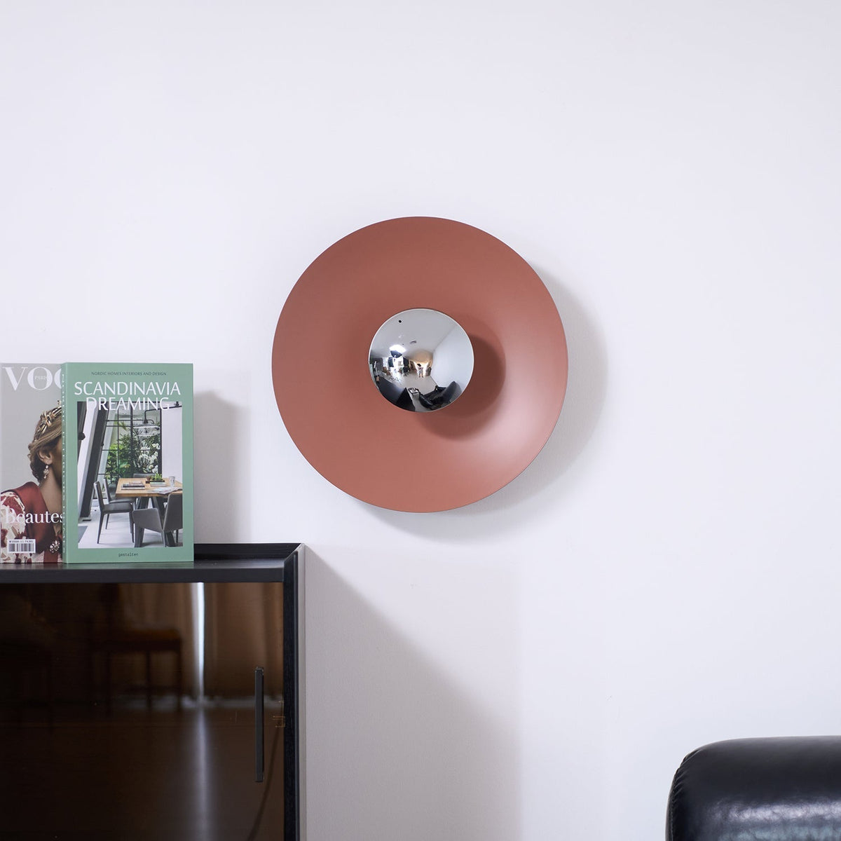 Moderne wandlamp eclips met LED verlichting voor woonkamer slaapkamer hal minimalistisch design rond metaal | Sulvida