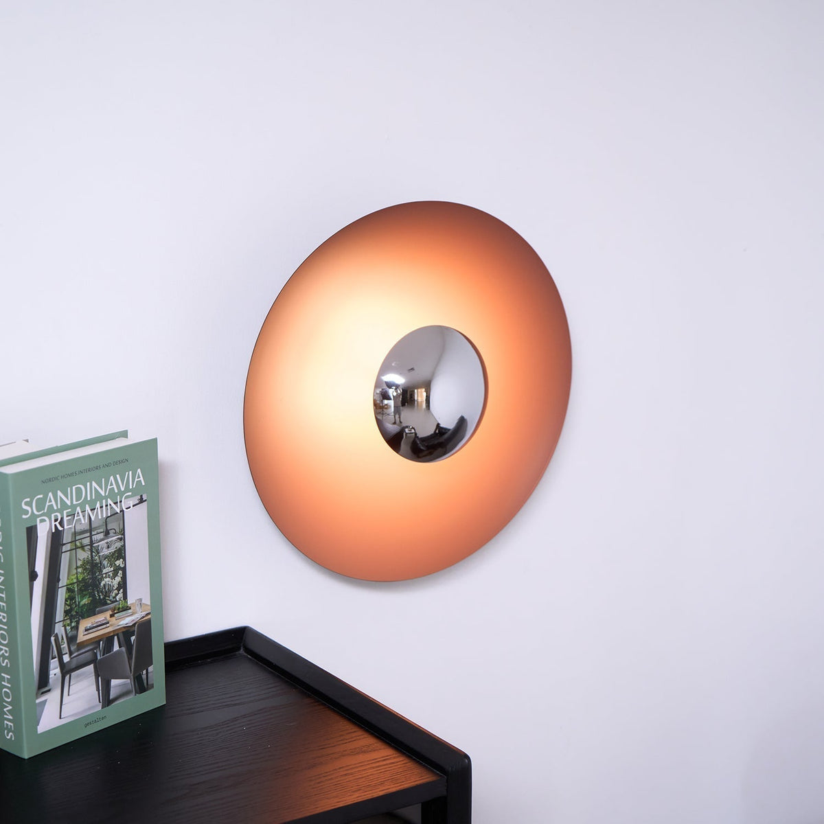 Moderne wandlamp eclips met LED verlichting voor woonkamer slaapkamer hal minimalistisch design rond metaal | Sulvida