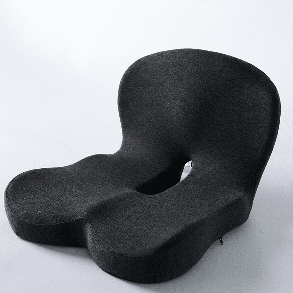 Ergonomisch Zitkussen Memory Foam voor Bureaus Drukverlagend Antislip met Afneembare Wasbare Hoes voor Thuiswerken Kantoor Auto | Sulvida
