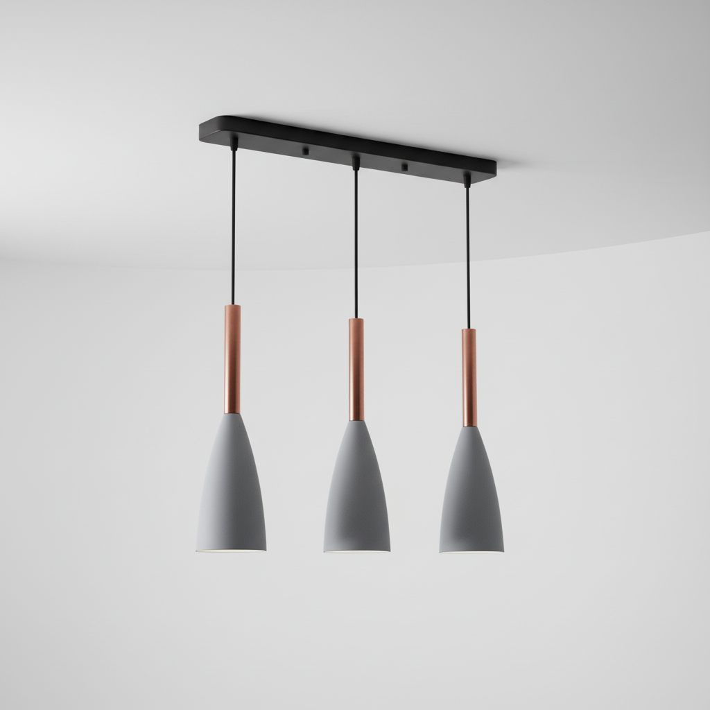 Scandinavische Drievoudige Hanglamp Aluminium Hout E27 Verstelbaar Modern Design Eetkamer Woonkamer Keuken | Sulvida