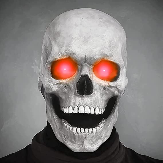 Latex doodshoofdmasker unisex grijs wit groen rood halloween horror kostuum volledig hoofdmasker feest | Sulvida