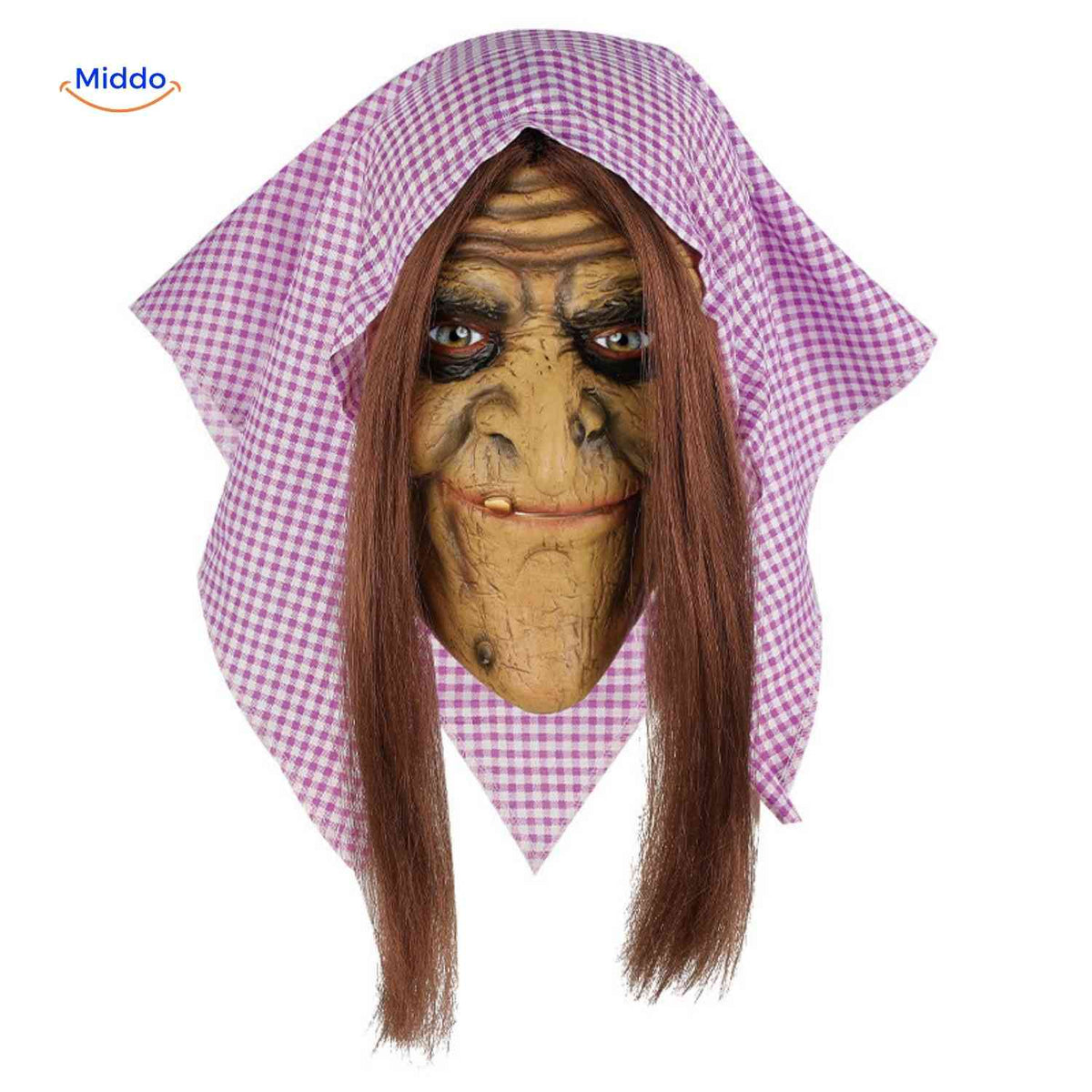 Griezelmasker met Kap Volledig Gezicht | Horrordesign Polyester Stoffen Kap Halloween Feesten Verkleedpartij | Sulvida