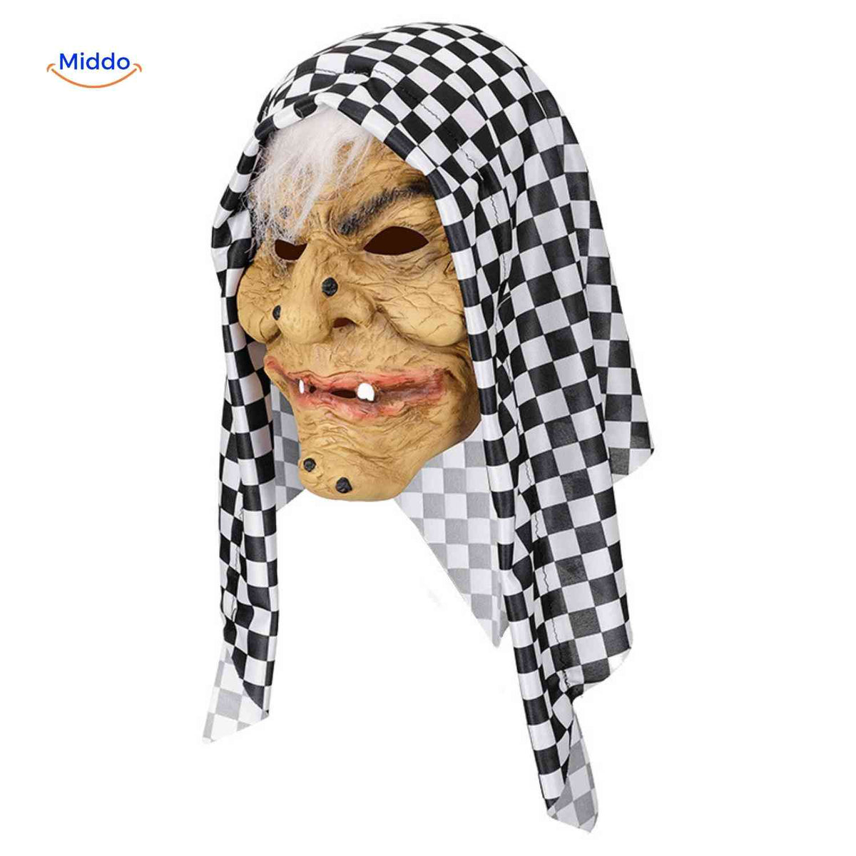 Griezelmasker met Kap Volledig Gezicht | Horrordesign Polyester Stoffen Kap Halloween Feesten Verkleedpartij | Sulvida