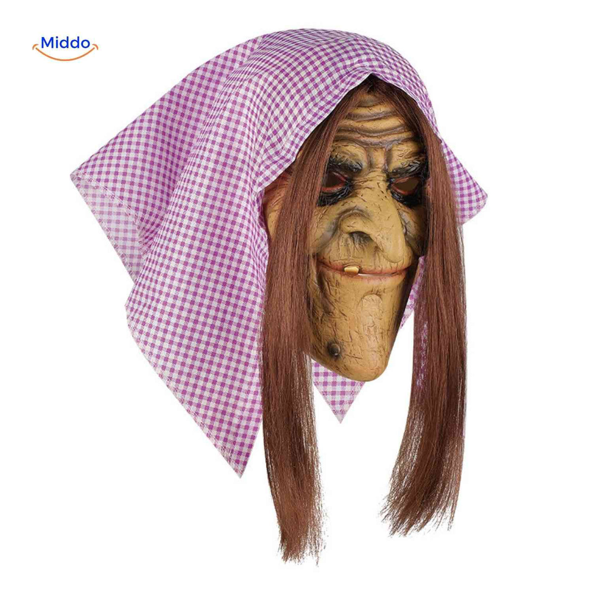 Griezelmasker met Kap Volledig Gezicht | Horrordesign Polyester Stoffen Kap Halloween Feesten Verkleedpartij | Sulvida