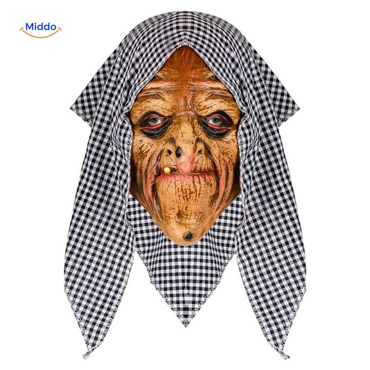 Griezelmasker met Kap Volledig Gezicht | Horrordesign Polyester Stoffen Kap Halloween Feesten Verkleedpartij | Sulvida