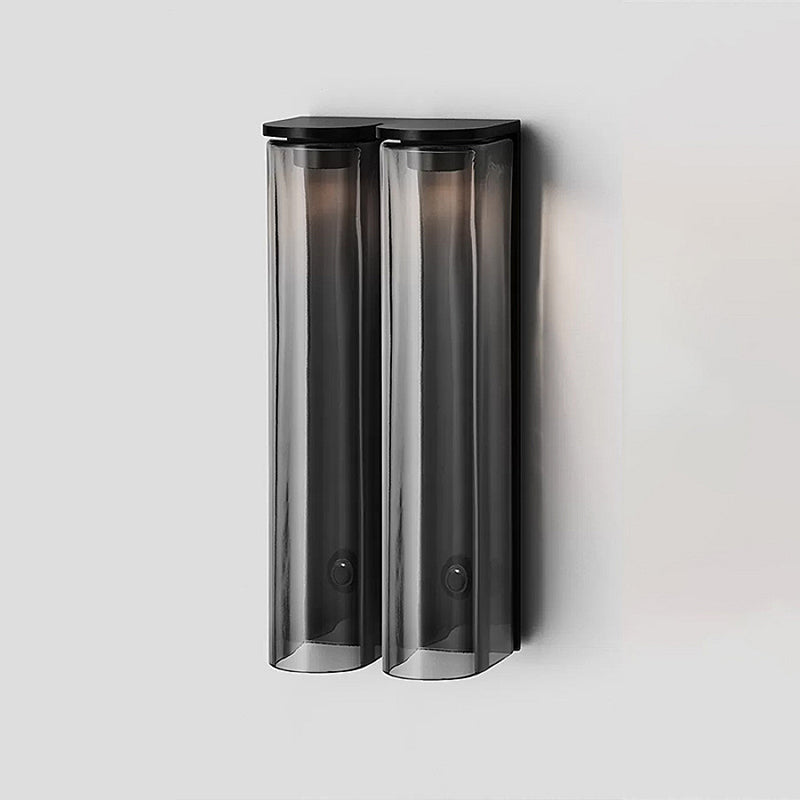 Glazen wandlamp met LED-verlichting modern design ijzeren fitting interieur sfeerverlichting woonkamer | Sulvida