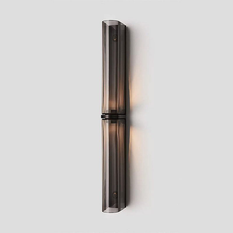 Glazen wandlamp met LED-verlichting modern design ijzeren fitting interieur sfeerverlichting woonkamer | Sulvida