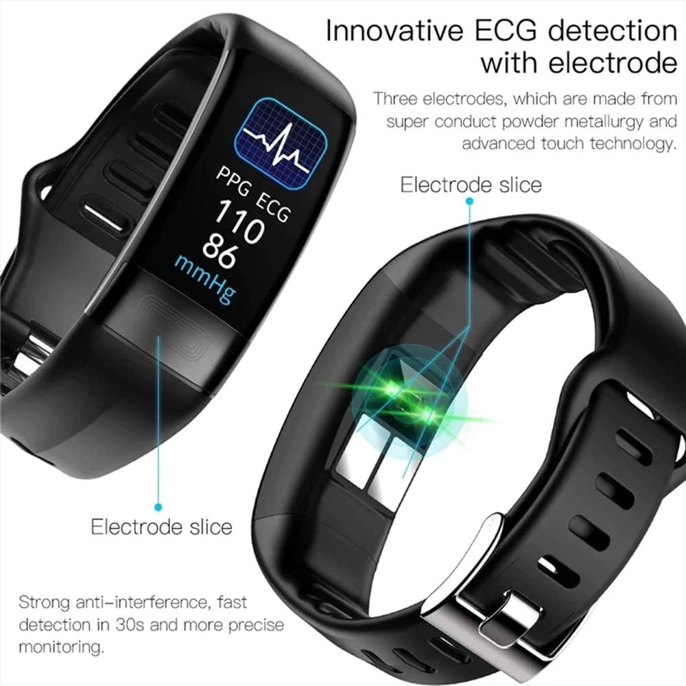 Smartwatch met Bloeddruk- en ECG-Monitoring, Hartslagmeting en Waterdichte Sensoren voor Gezondheid en Fitness Tracking | Sulvida