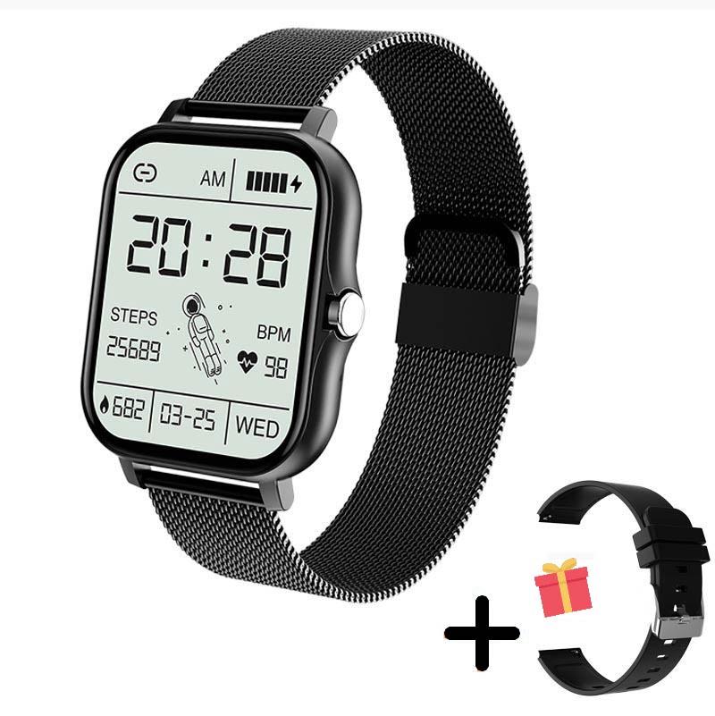 Multifunctioneel Smartwatch met Gezondheidsmonitoring en Fitnesstracking – Premium Dames Horloge met Hartslag, Bloeddruk en Slaapanalyse – Elegante Design Smartwatch voor iOS en Android | Sulvida