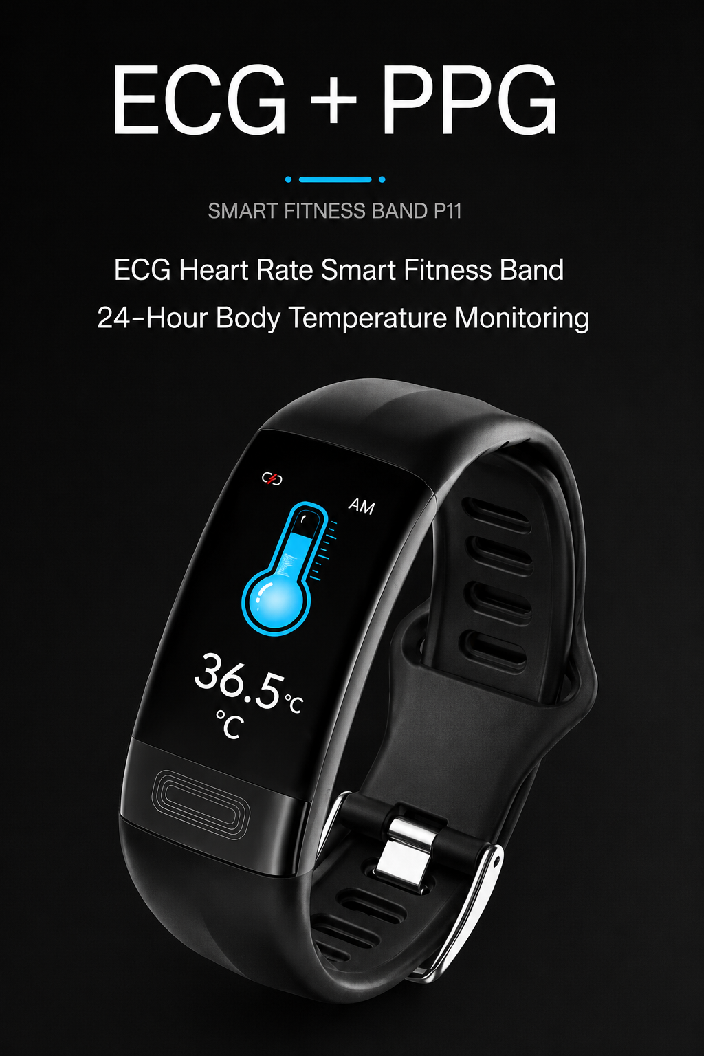 Smartwatch met EKG-meting, Bloeddruk en Slaaptracking – Gezondheidsmonitor voor Dagelijks Gebruik en Training | Sulvida