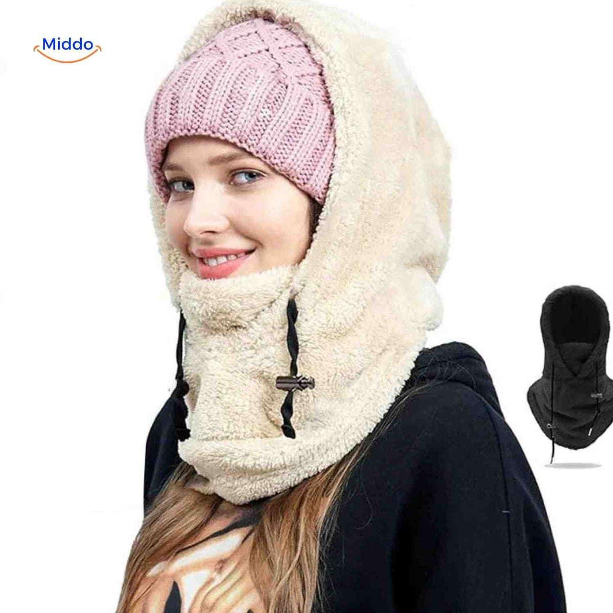 Multifunctionele Thermische Fleece Capuchon Muts Nekwarmer Gezichtsmasker Winddicht voor Outdoor Sport | Sulvida