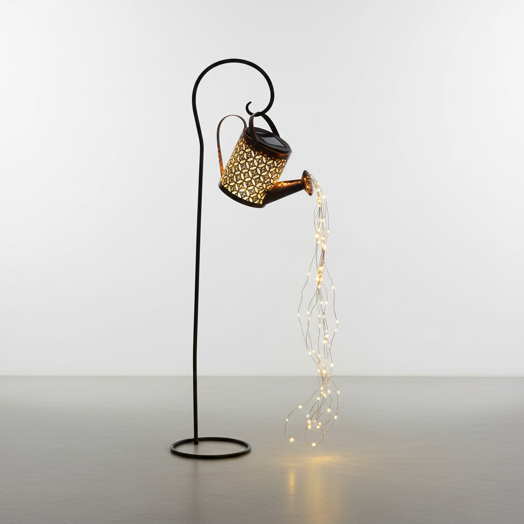 Solarlamp met Waterval-effect voor Tuin Decoratieve Buitenlamp LED-verlichting Zonne-energie Tuinverlichting | Sulvida
