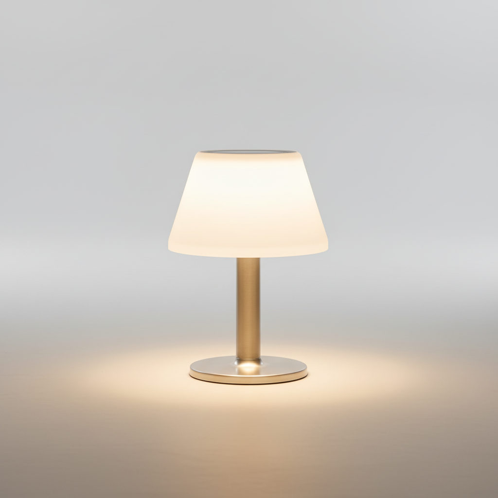 Zonne-energie tafellantaarn voor tuin balkon terras duurzame sfeerverlichting warm wit oplaadbaar LED | Sulvida