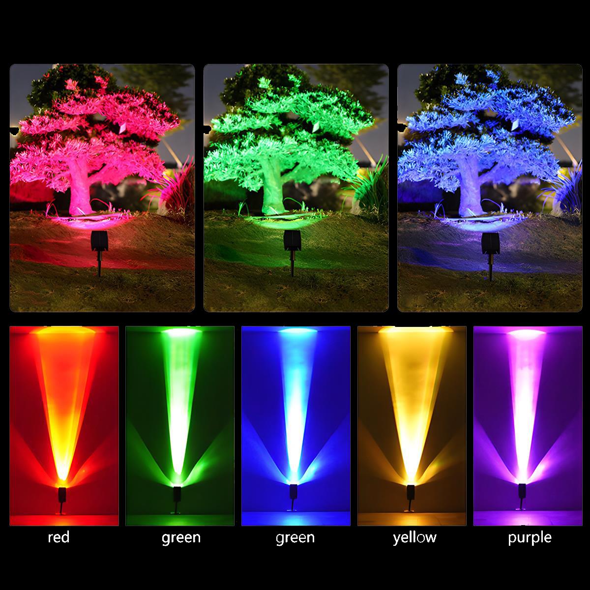 Solaire LED Tuinspot met Verstelbare Zoom IP65 Waterbestendig Warm Wit Energiezuinige Buitenverlichting voor Gazon Borders en Gevel | Sulvida