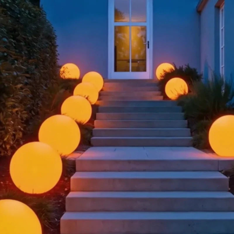 LED Bolvormige Sfeerverlichting Tuin Interieur RGB Kleuren Zonne-energie Draadloos Buitenlamp Decoratie | Sulvida