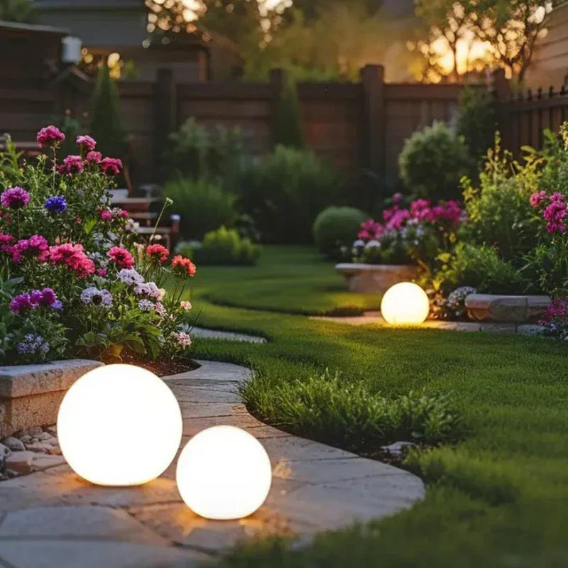 LED Bolvormige Sfeerverlichting Tuin Interieur RGB Kleuren Zonne-energie Draadloos Buitenlamp Decoratie | Sulvida