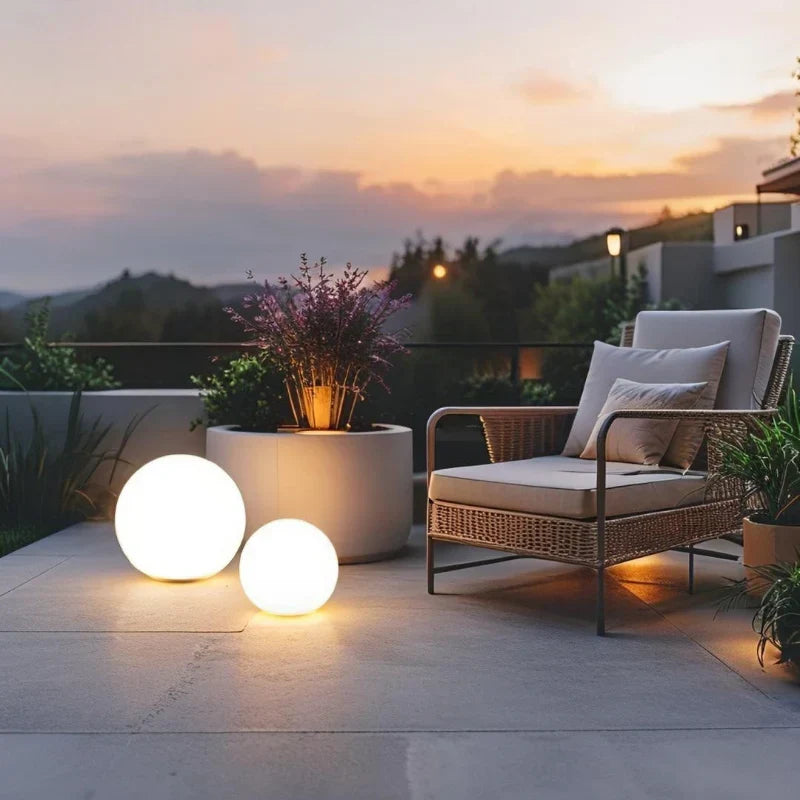 LED Bolvormige Sfeerverlichting Tuin Interieur RGB Kleuren Zonne-energie Draadloos Buitenlamp Decoratie | Sulvida