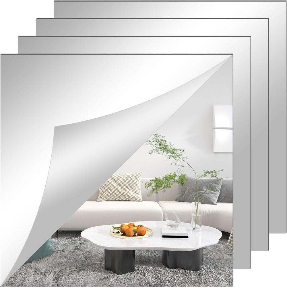 Zelfklevende spiegelfolie kristalhelder flexibel veilig op maat snijdbaar wanddecoratie interieur styling | Sulvida