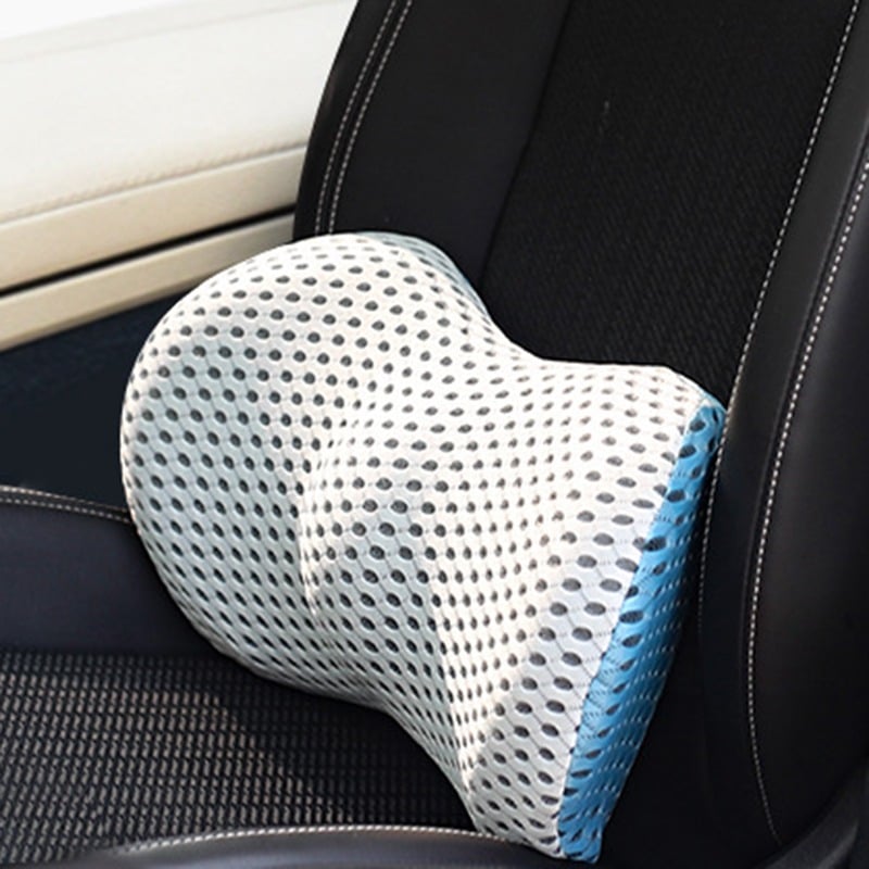 Orthopedisch rugsteunkussen lendenkussen met memory foam voor ergonomische zithouding bureaustoel auto | Sulvida