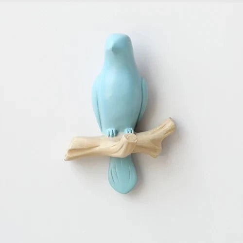 Decoratieve Wandkapstok Hars Vogelmotief Natuurlijk Design voor Hal Slaapkamer Woonkamer Entree Stijlvol | Sulvida