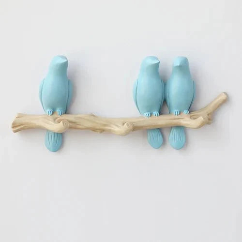 Decoratieve Wandkapstok Hars Vogelmotief Natuurlijk Design voor Hal Slaapkamer Woonkamer Entree Stijlvol | Sulvida