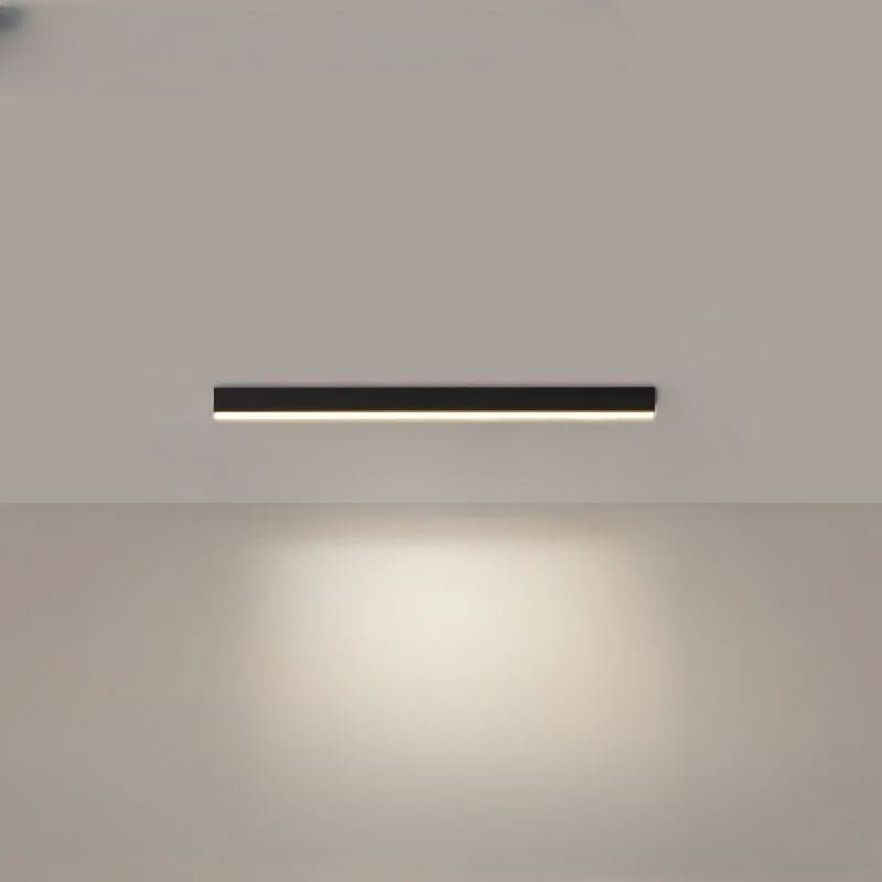 LED plafondlamp aluminium langwerpig Scandinavisch zwart wit goud 60-150 cm woonkamer keuken kantoor | Sulvida