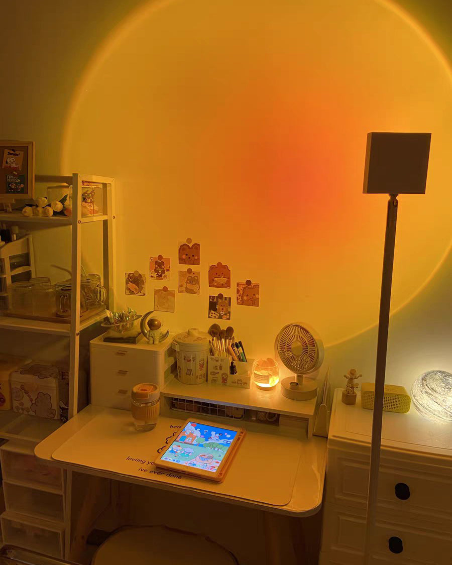 LED Staande Lamp met Halo Projectie Zwart Aluminium 180cm Sfeerverlichting voor Woonkamer Studio Modern Minimalistisch | Sulvida
