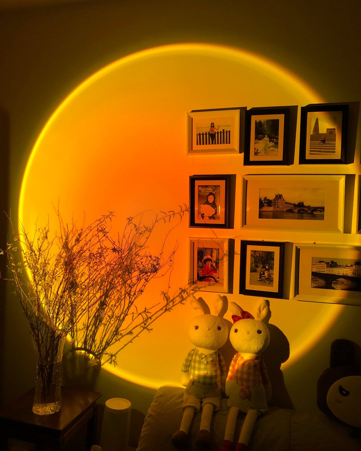 LED Staande Lamp met Halo Projectie Zwart Aluminium 180cm Sfeerverlichting voor Woonkamer Studio Modern Minimalistisch | Sulvida
