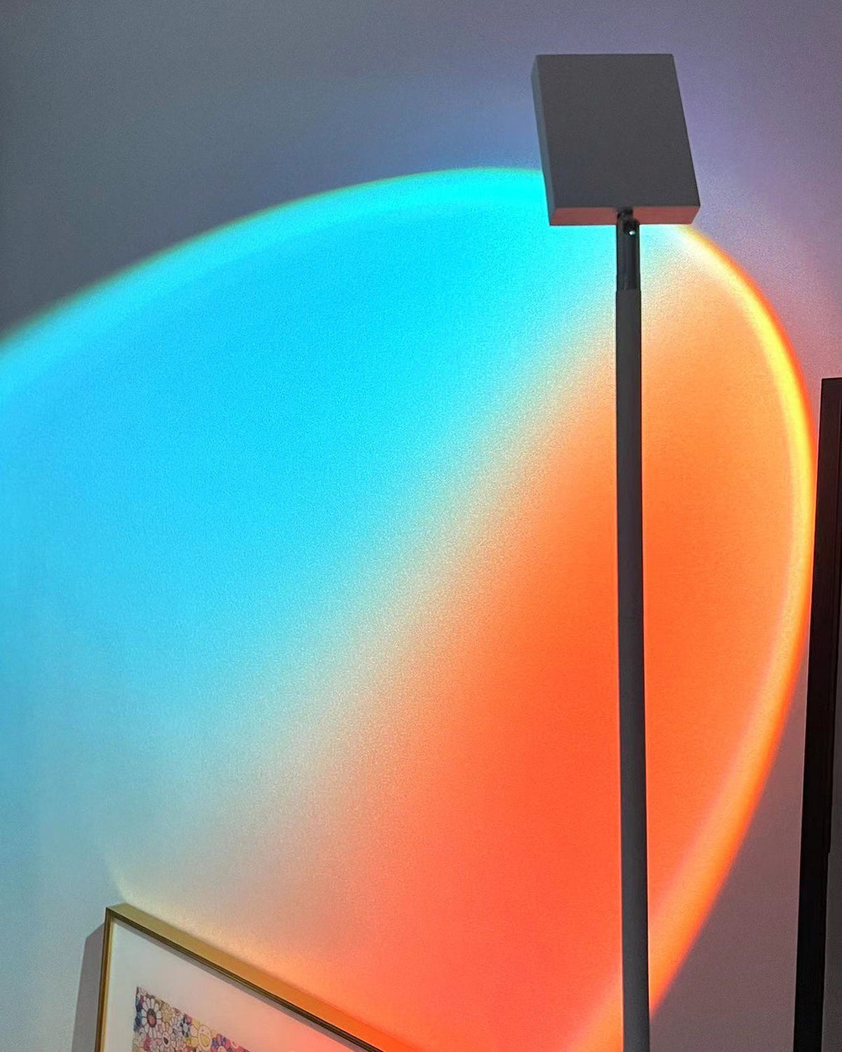 LED Staande Lamp met Halo Projectie Zwart Aluminium 180cm Sfeerverlichting voor Woonkamer Studio Modern Minimalistisch | Sulvida