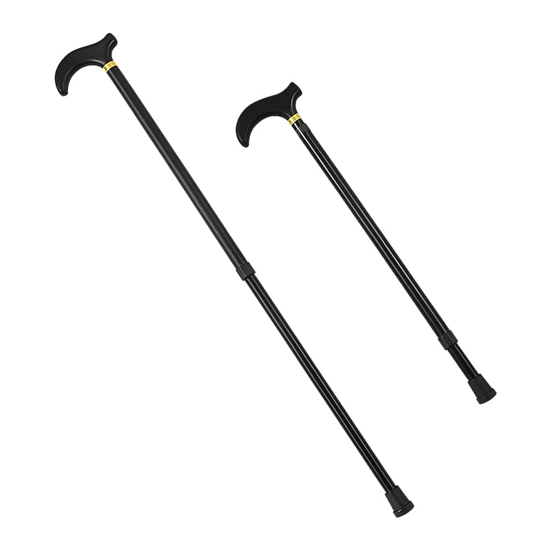 Canne de marche en aluminium réglable 53-90 cm, pliable, avec poignée ergonomique et antidérapante, aide à la mobilité - Sulvida