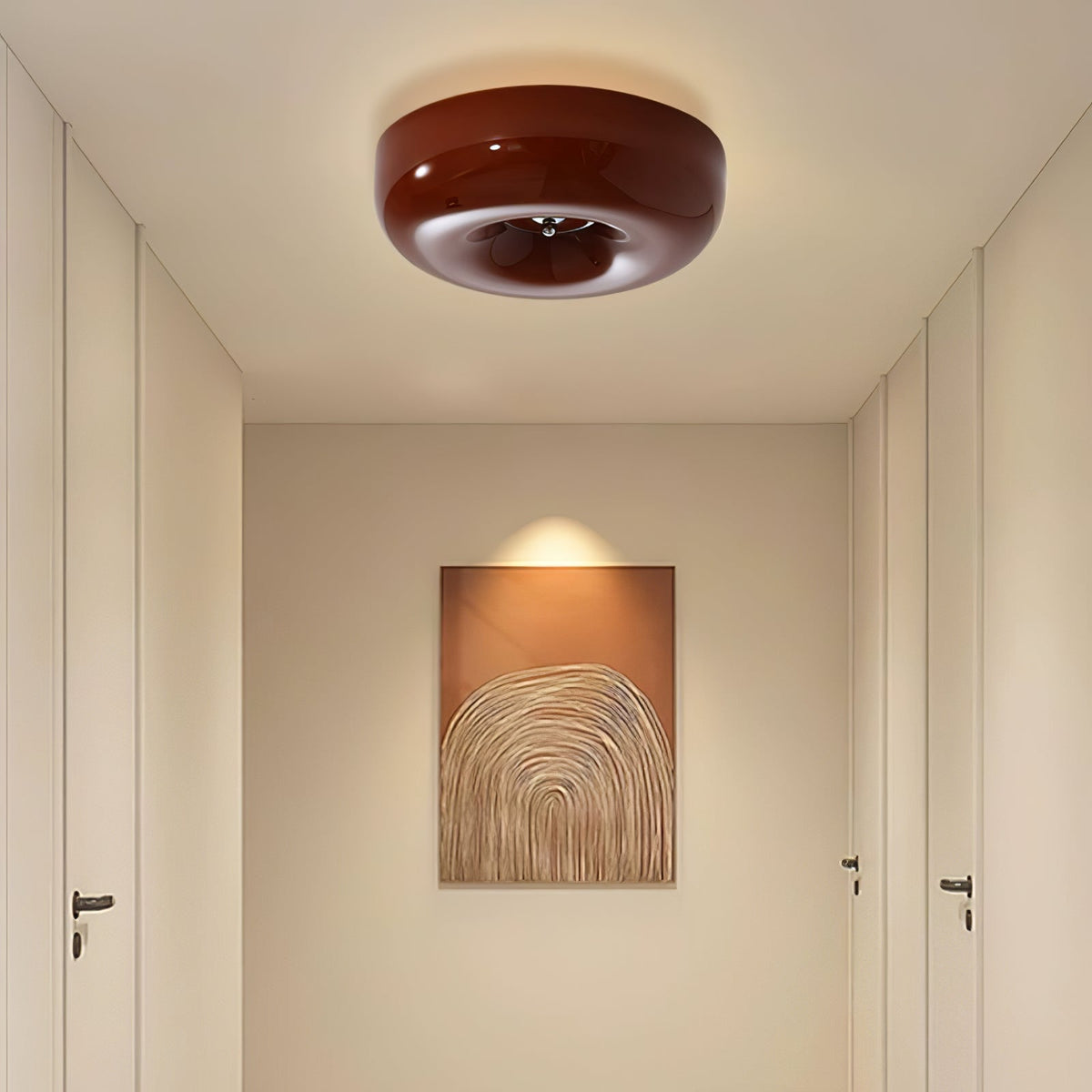 Plafondlamp met Gedraaid Glas en Chroom Moderne Verlichting Slaapkamer Woonkamer Hal 32 40 46 cm Diameter | Sulvida
