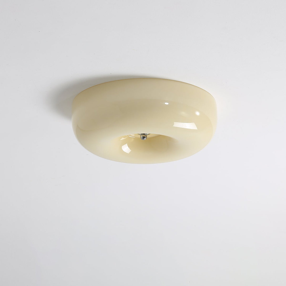 Plafondlamp met Gedraaid Glas en Chroom Moderne Verlichting Slaapkamer Woonkamer Hal 32 40 46 cm Diameter | Sulvida