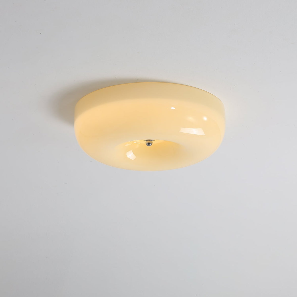 Plafondlamp met Gedraaid Glas en Chroom Moderne Verlichting Slaapkamer Woonkamer Hal 32 40 46 cm Diameter | Sulvida